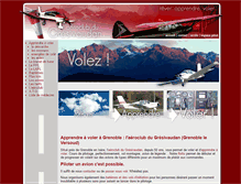 Tablet Screenshot of aeroclub-gresivaudan.com